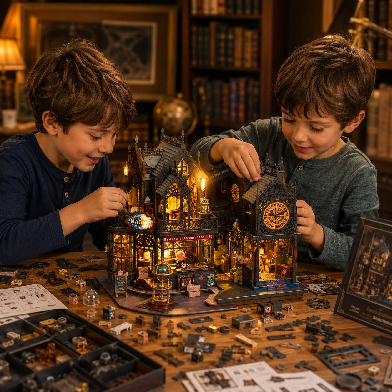 Maison de poupée en bois - Luminia™ - Club Des Enfants
