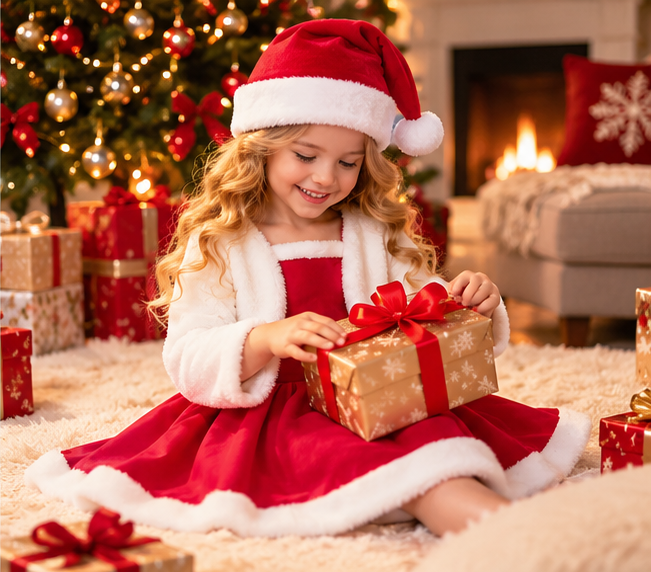 Robe de Noël fille - SantaBelle™ - Club Des Enfants