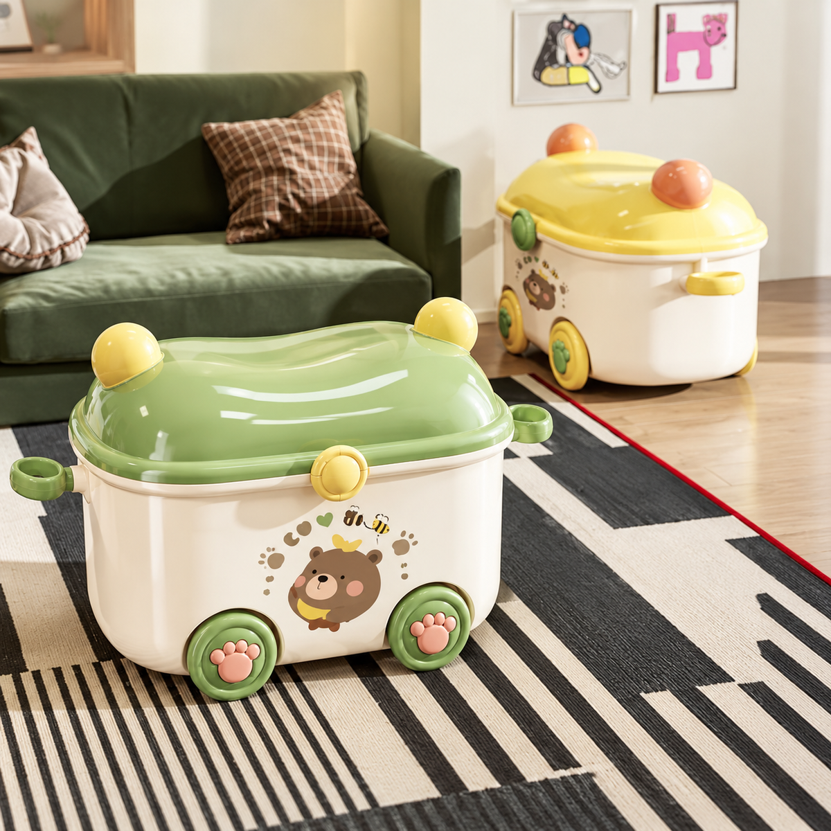 Boîte rangement jouets - RoulioBox™ - Club Des Enfants