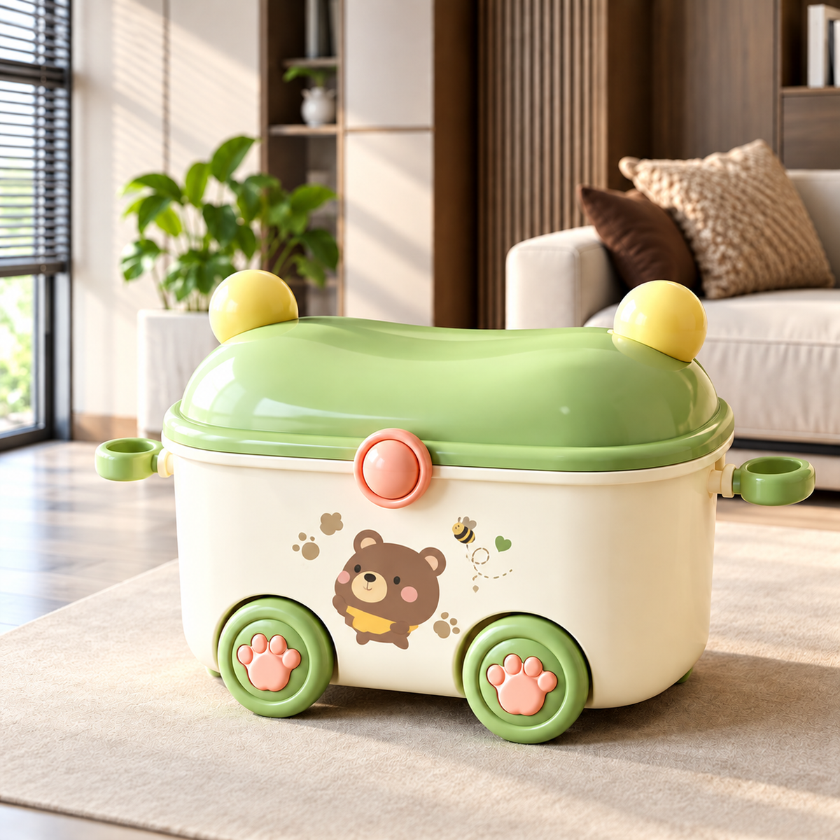 Boîte rangement jouets - RoulioBox™ - Club Des Enfants