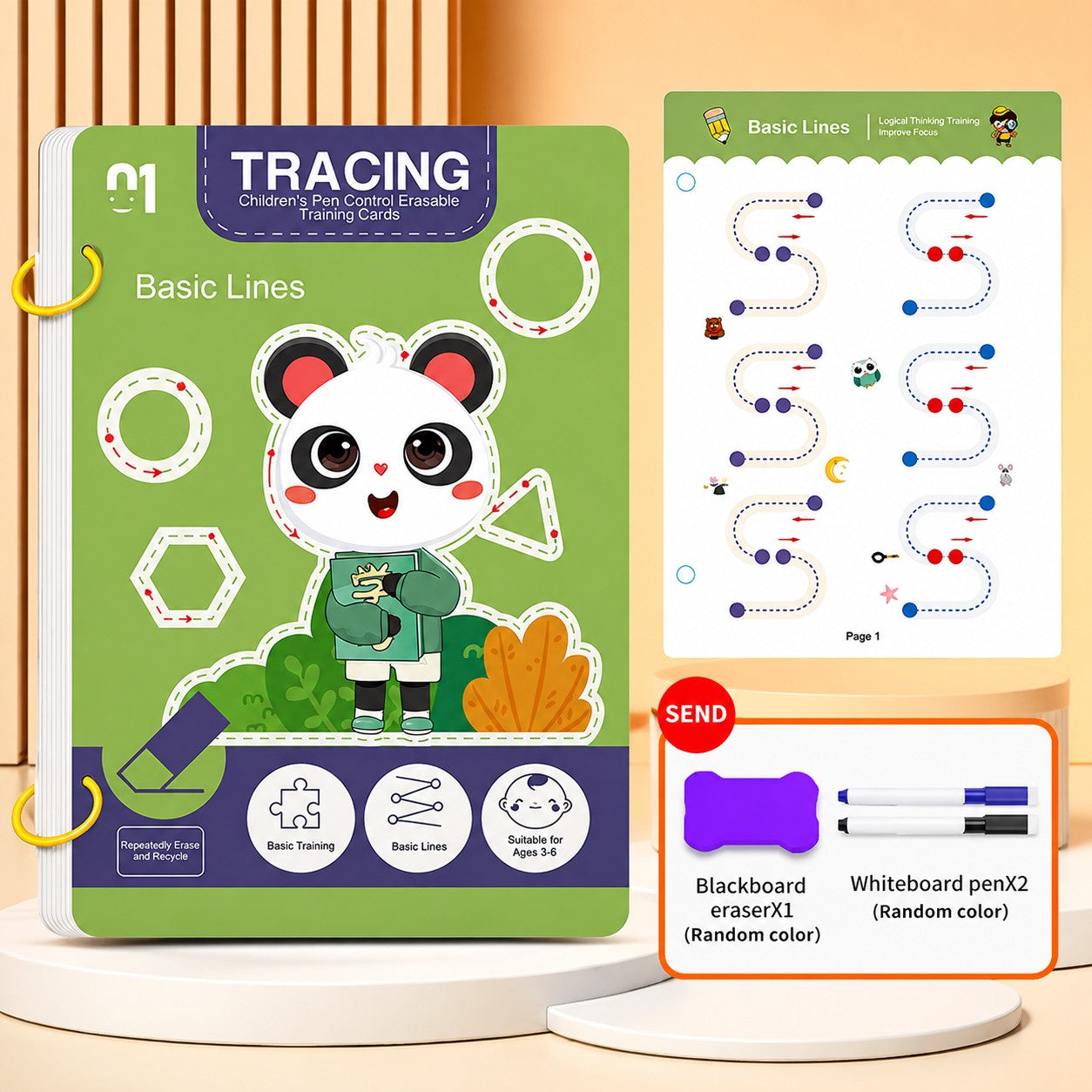 Cahier de graphisme - TraceKid2™ -  Club Des Enfants