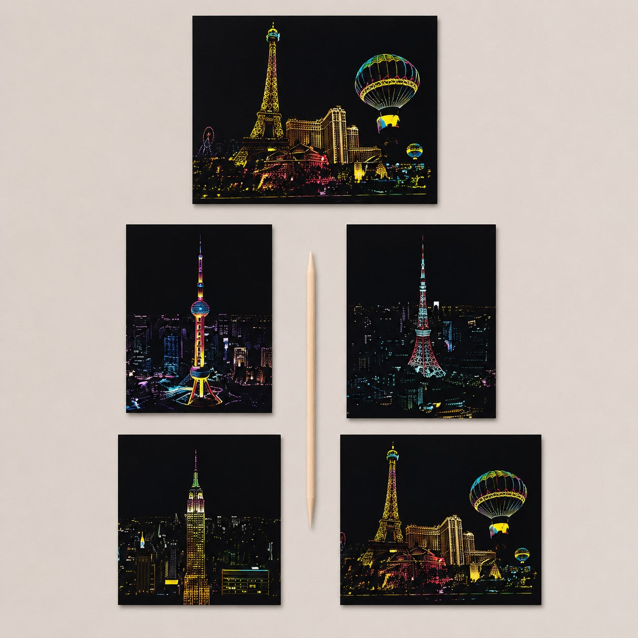 Carte à gratter - CityGlow™ - Club Des Enfants