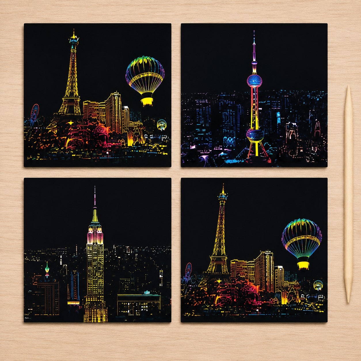 Carte à gratter - CityGlow™ - Club Des Enfants