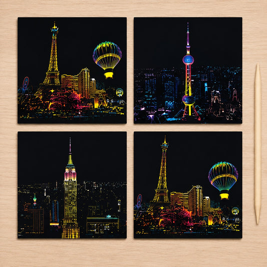 Carte à gratter - CityGlow™ - Club Des Enfants