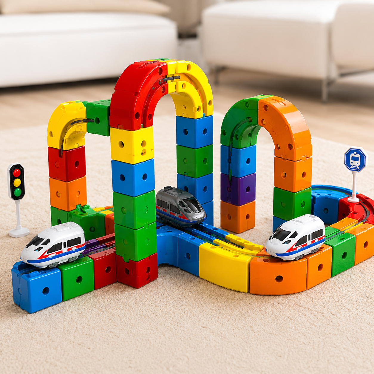 Circuit magnétique enfant - MagniRail™ - Club Des Enfants