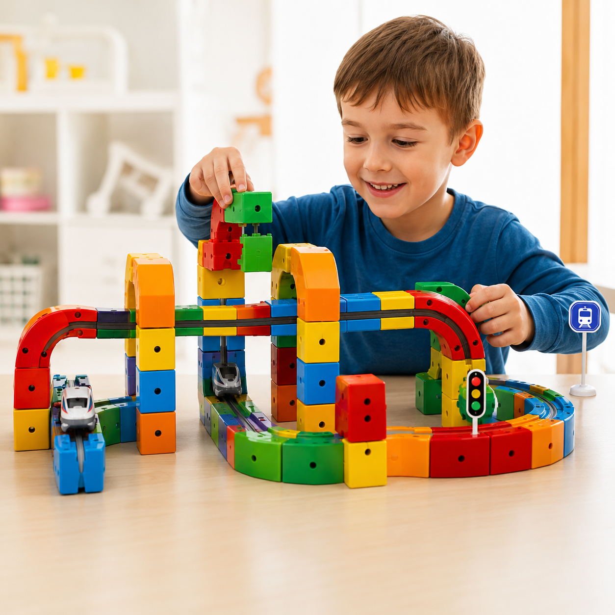 Circuit magnétique enfant - MagniRail™ - Club Des Enfants