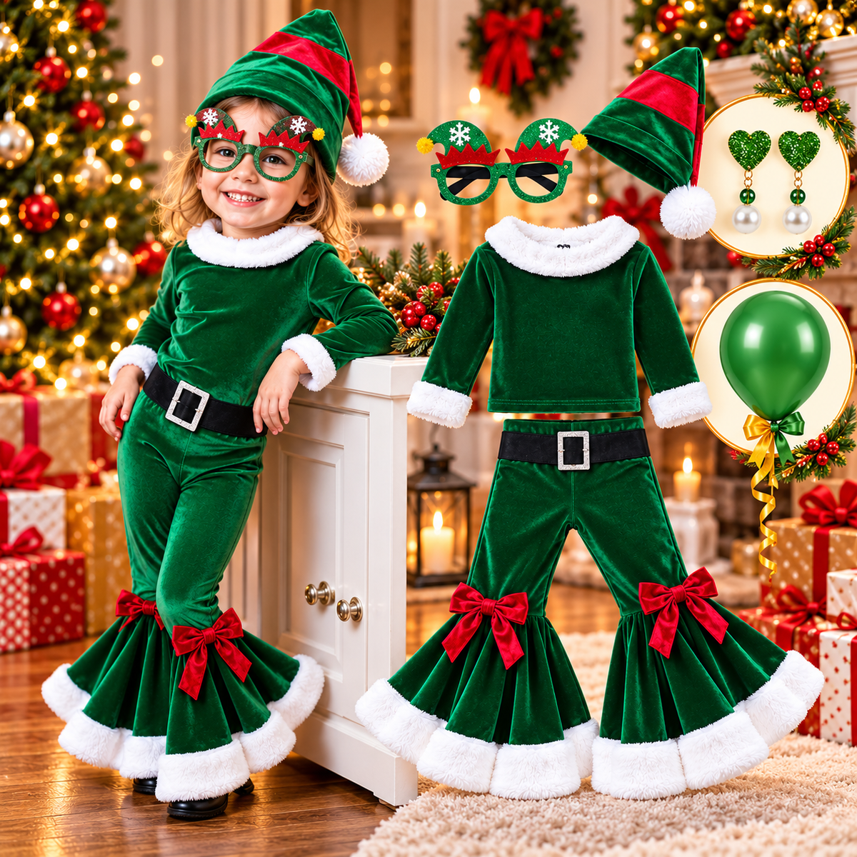 Déguisement Noël fille - ElfMagic™ - Club Des Enfants