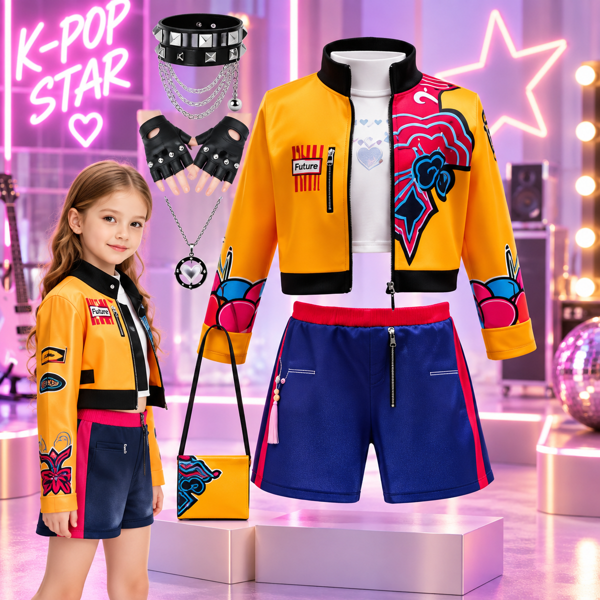 Déguisement kpop fille - PopStar™ - Club Des Enfants