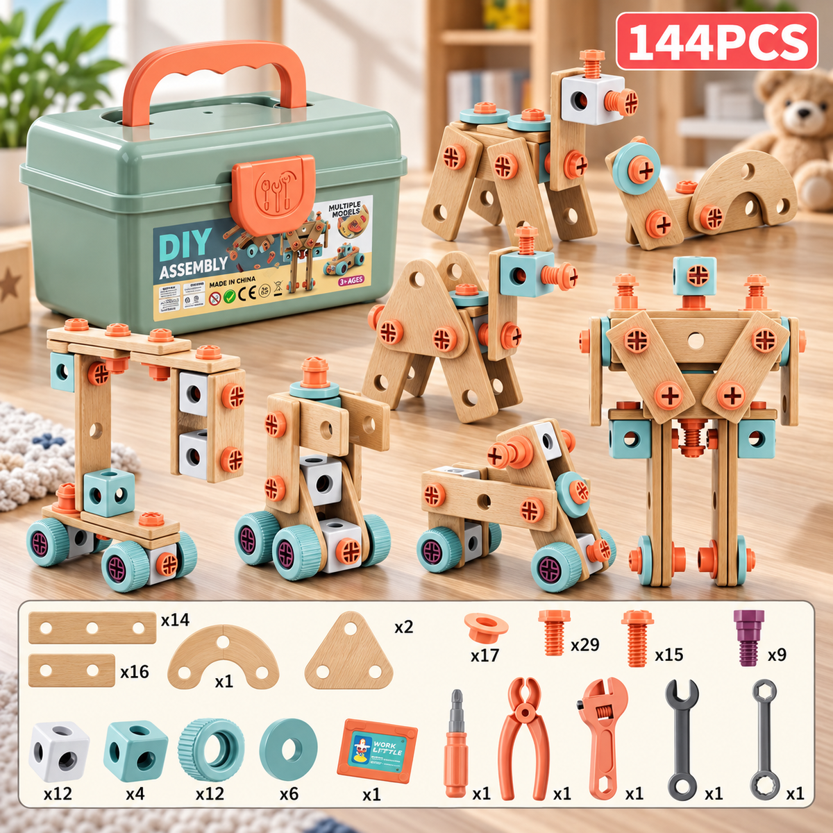 Kit de construction enfant - Petit Bâtisseur2™ - Club Des Enfants