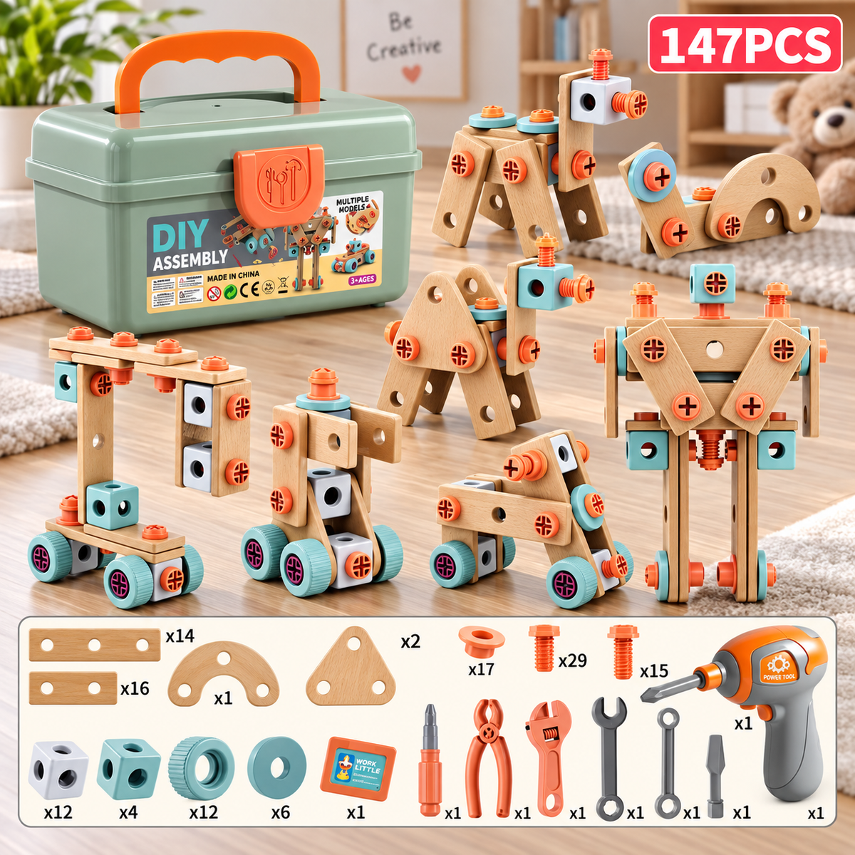 Kit de construction enfant - Petit Bâtisseur2™ - Club Des Enfants