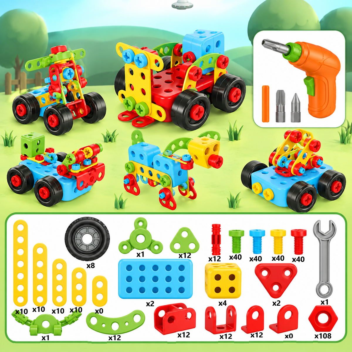 Kit de construction mécanique - MecaBuild™ - Club Des Enfants