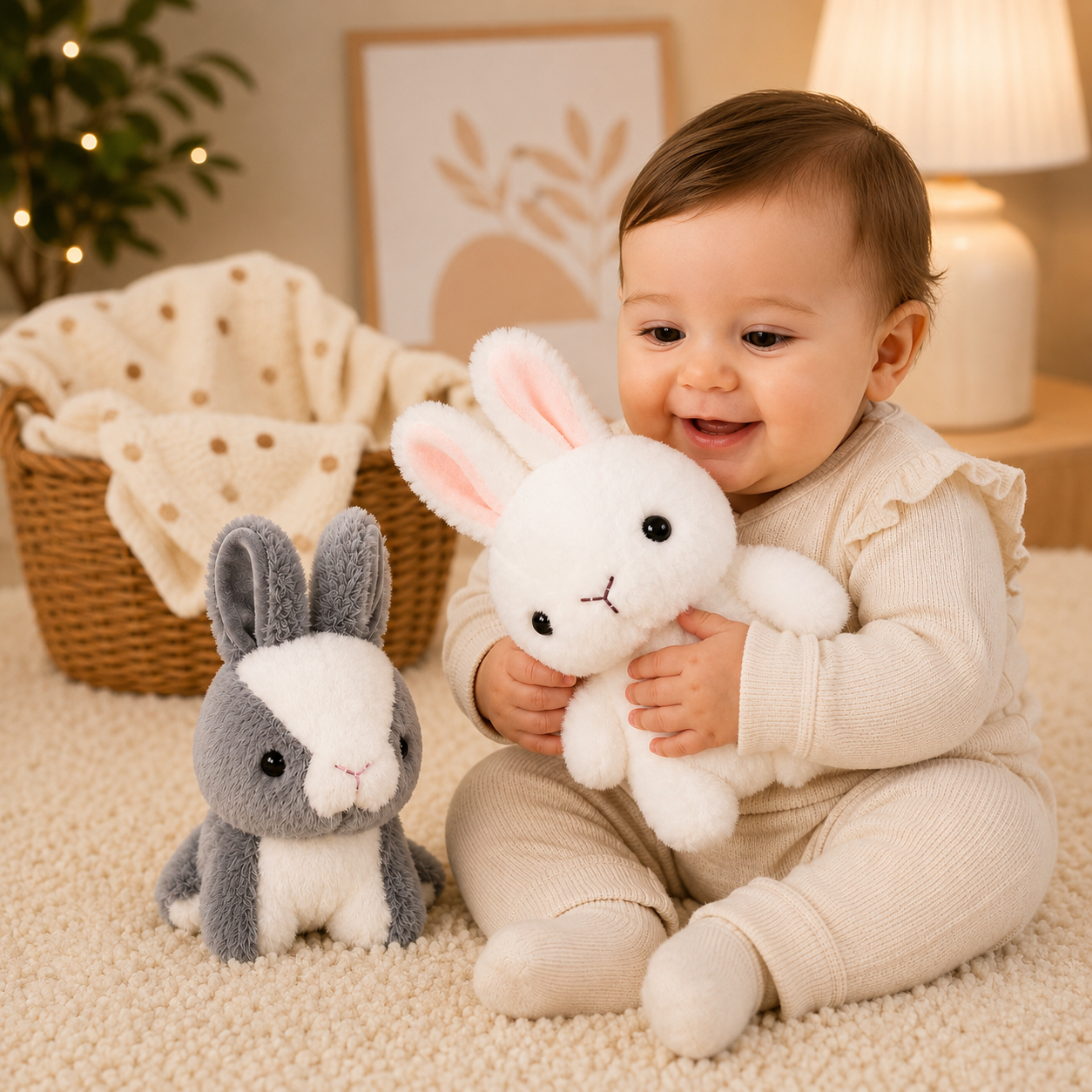 Lapin en peluche - FluffyMoon™ - Club Des Enfants
