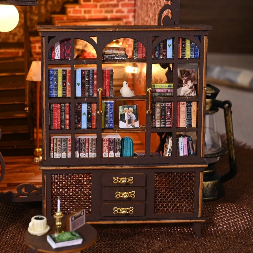 Maison de poupée en bois - BookHaven™ - Club des Enfants