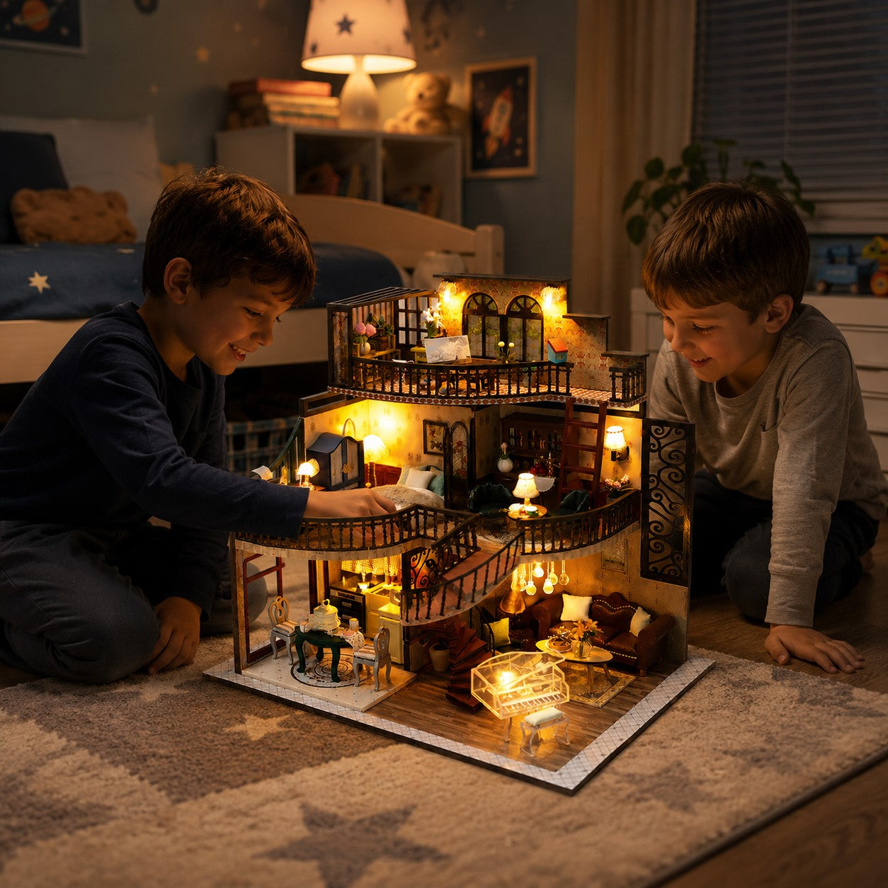 Maison de poupée en bois - CasaMini™ - Club Des Enfants