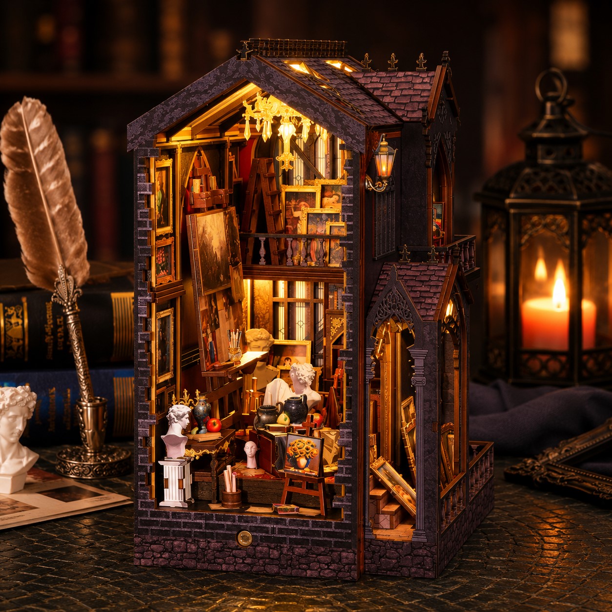 Maison de poupée en bois - LumiArt™ - Club Des Enfants