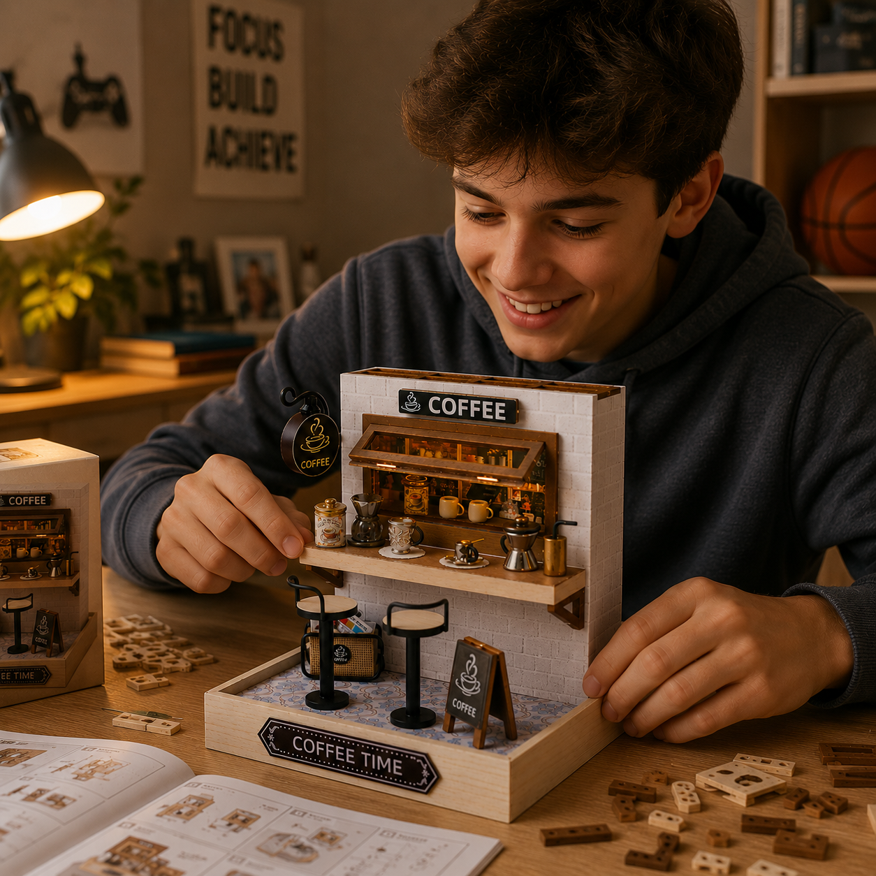 Maison miniature café - EspressoCorner™ - Club des Enfants