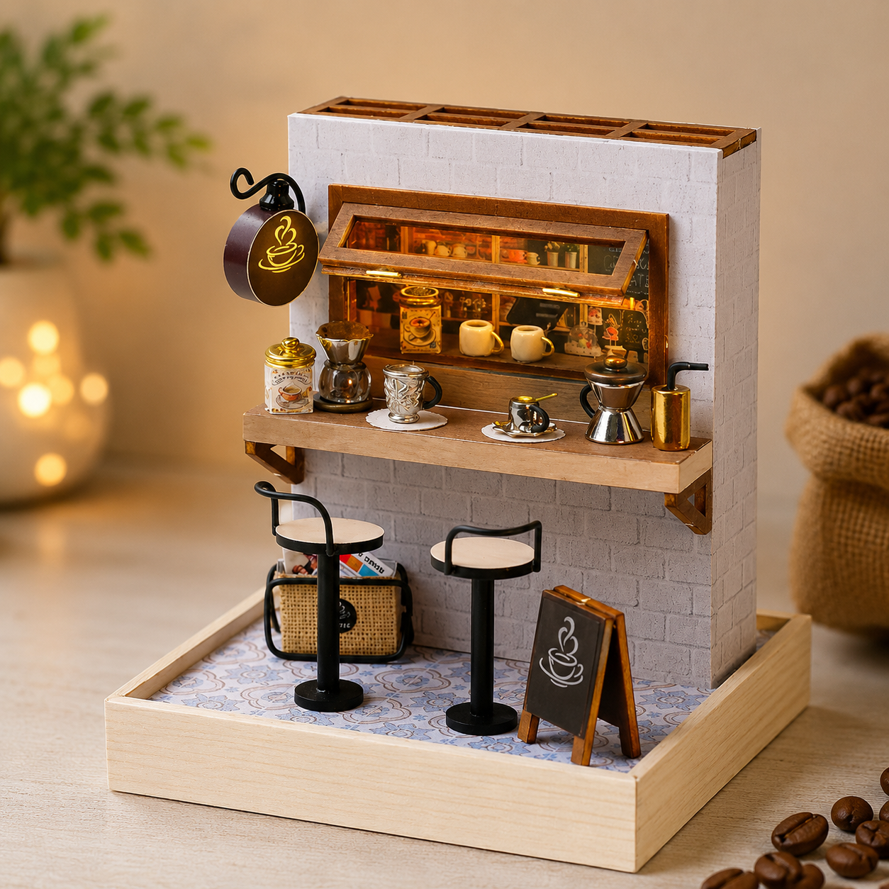 Maison miniature café - EspressoCorner™ - Club des Enfants