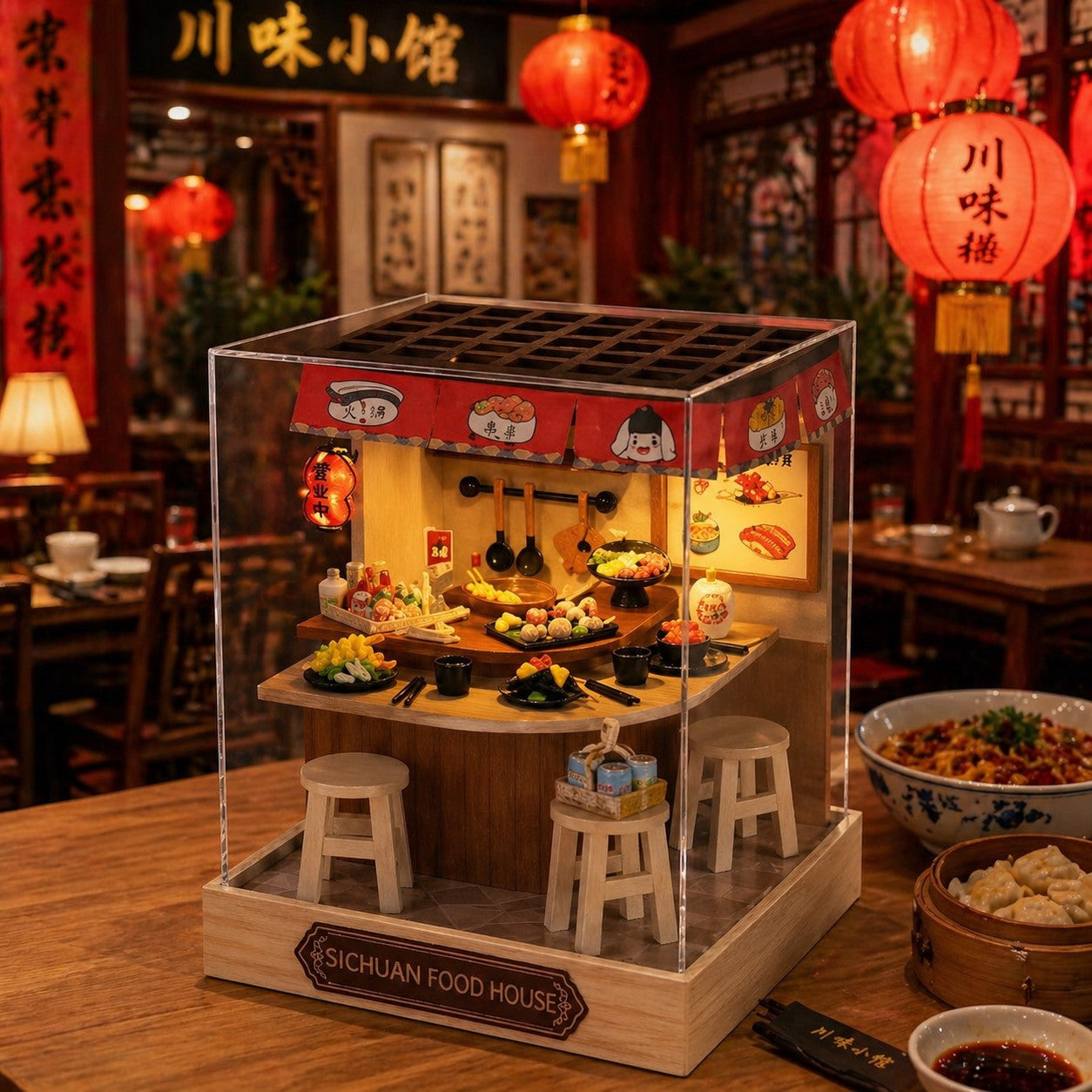 Maison miniature restaurant chinois - MaisonSichuan™ - Club Des Enfants