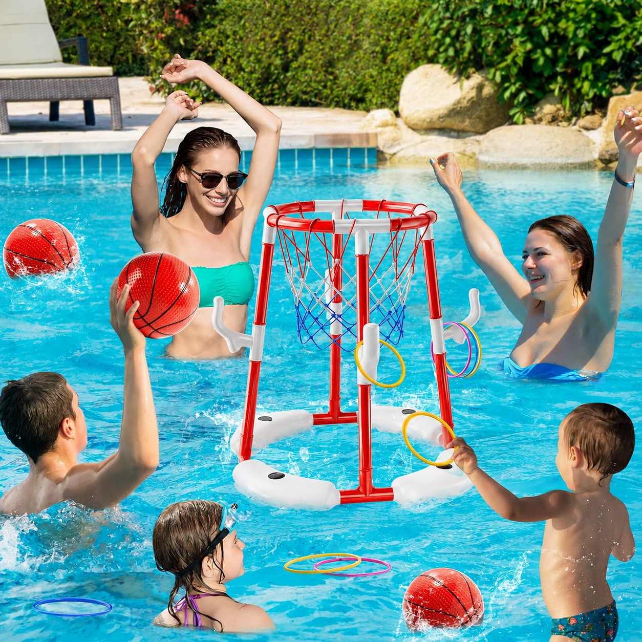 Panier de basket piscine - AquaHoop™ - Club Des Enfants