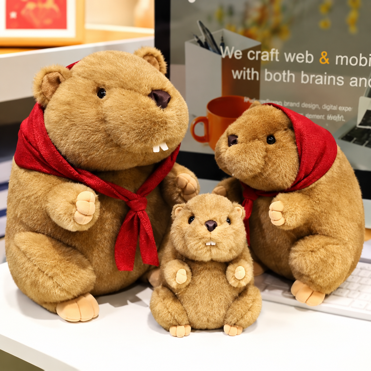 Peluche marmotte - Marmy™ - Club Des Enfants