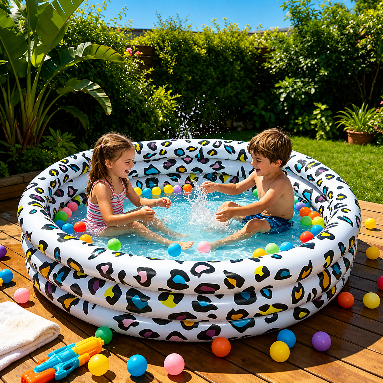 Piscine gonflable enfant - AquaSafari™- Club Des Enfants