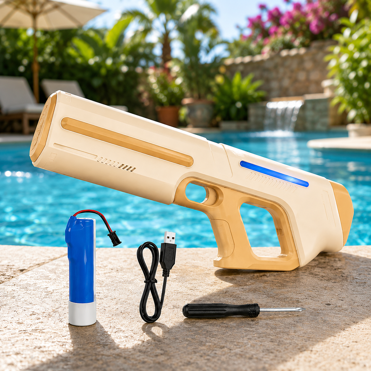 Pistolet à eau électrique - AquaStrike™ - Club Des Enfants