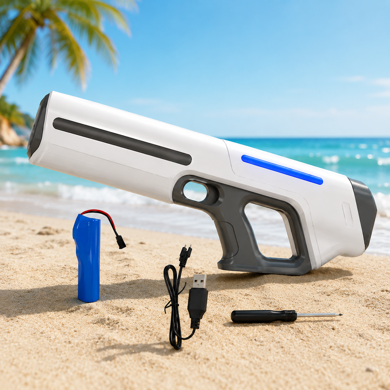 Pistolet à eau électrique - AquaStrike™ - Club Des Enfants