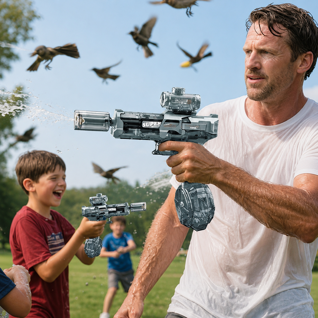 Pistolet à eau électrique - HydroStorm™ - Club Des Enfants