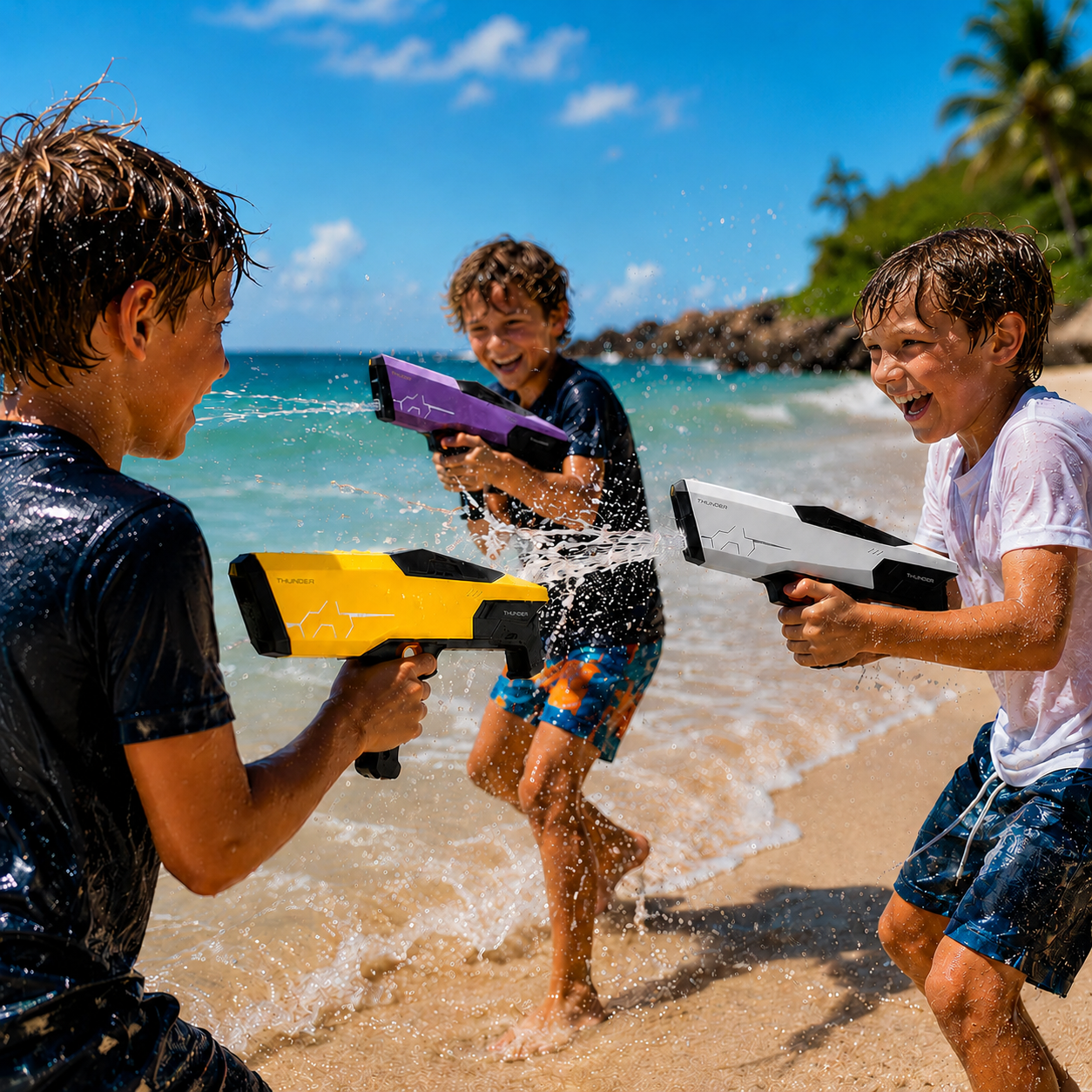 Pistolet à eau électrique - SplashX™ - Club Des Enfants